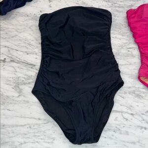 J. Crew strapless black One-Piece Swimsuit